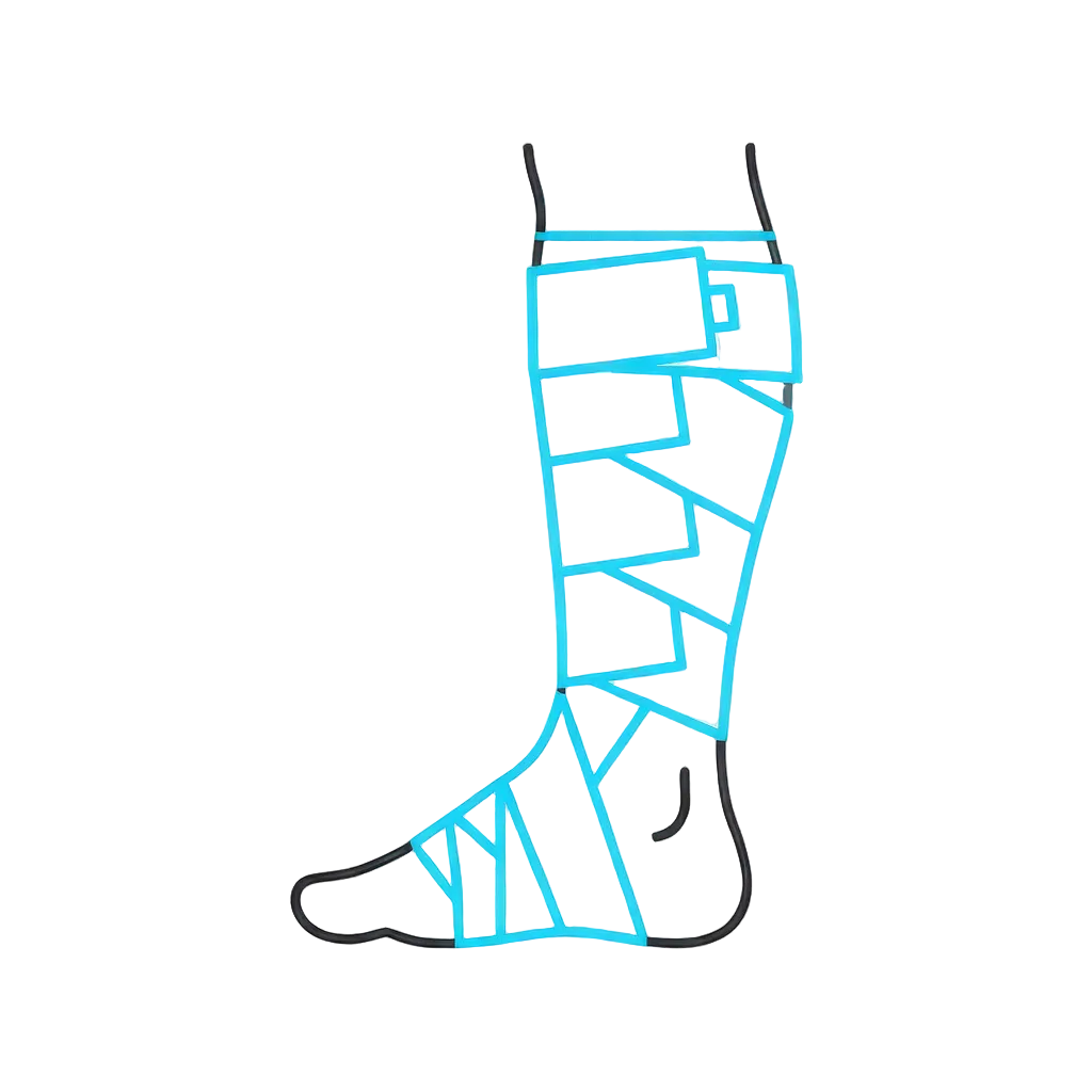Réduction efficace par bandage inélastique